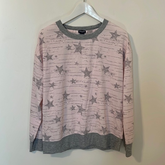 Splendid Women's Pink and Grey Light Weight Sweatshirt Size Medium - Picture 1 of 4